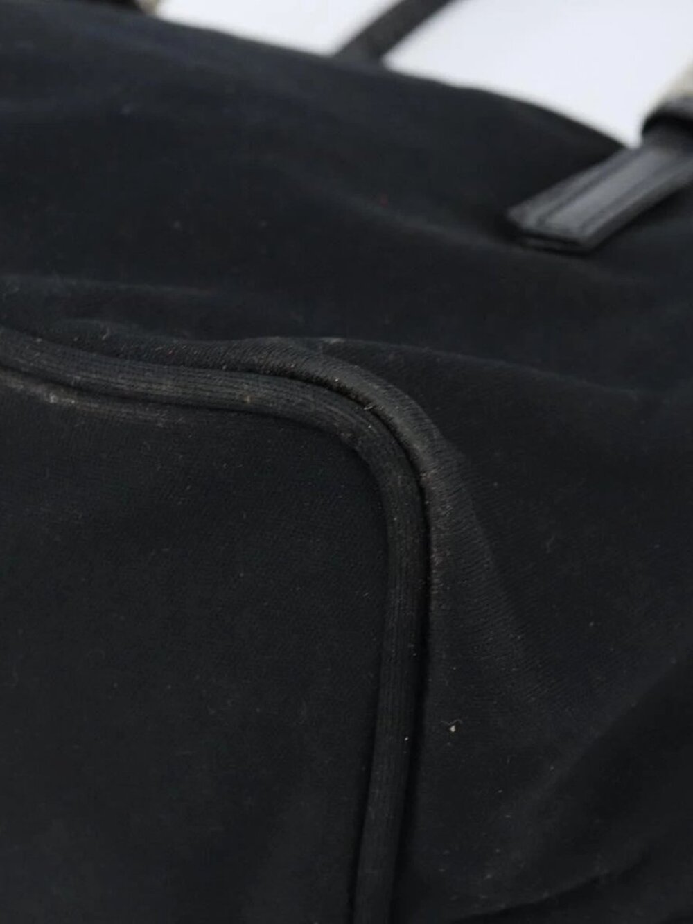 FENDI Hand Bag Nylon Black Silver Auth bs33538 - Picture 4 of 16